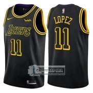 Camiseta Los Angeles Lakers Brook Lopez Ciudad 2018