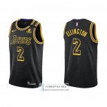 Camiseta Los Angeles Lakers Wayne Ellington NO 2 Mamba 2021-22 Negro