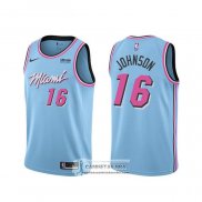 Camiseta Miami Heat James Johnson Ciudad 2019-20 Azul