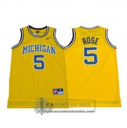 Camiseta NCAA Retro Michigan State Spartans Rose Amarillo