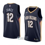 Camiseta New Orleans Pelicans Jalen Jones Icon 2018 Azul
