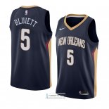 Camiseta New Orleans Pelicans Trevon Bluiett Icon 2017-18 Azul