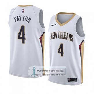 Camiseta Pelicans Elfrid Payton Association 2018 Blanco