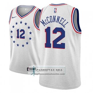 Camiseta Philadelphia 76ers T.j. Mcconnell Earned 2018-19