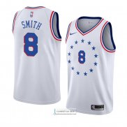 Camiseta Philadelphia 76ers Zhaire Smith Earned 2018-19 Blanco