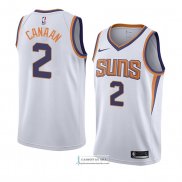 Camiseta Phoenix Suns Isaiah Canaan Association 2018 Blanco2