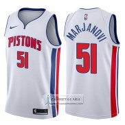 Camiseta Pistons Boban Marjanovic Association 2017-18 Blanco