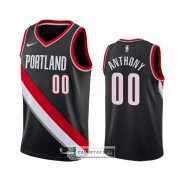 Camiseta Portland Trail Blazers Carmelo Anthony Icon Negro