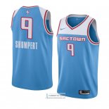 Camiseta Sacramento Kings Iman Shumpert Ciudad 2018-19 Azul
