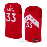 Camiseta Toronto Raptors Marc Gasol Earned 2018-19 Rojo