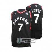 Camiseta Autentico Raptors Lowry 2017-18 Negro