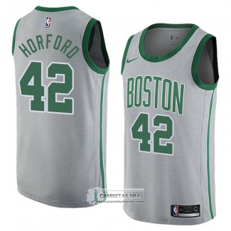 Camiseta Boston Celtics Al Horford Ciudad 2018 Gris