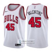 Camiseta Bulls Denzel Valentine Association 2017-18 Blanco
