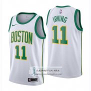 Camiseta Celtics Kyrie Irving Ciudad 2018-19 Blanco