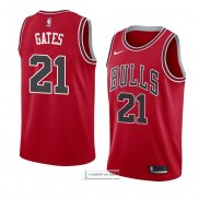 Camiseta Chicago Bulls Kaiser Gates Icon 2018 Rojo