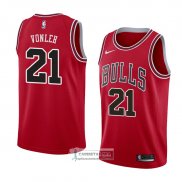 Camiseta Chicago Bulls Noah Vonleh Icon 2018 Rojo