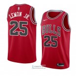 Camiseta Chicago Bulls Walt Lemon Jr. Icon 2018 Rojo