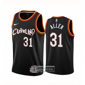 Camiseta Cleveland Cavaliers Jarrett Allen Ciudad 2020-21 Negro
