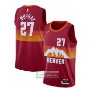 Camiseta Denver Nuggets Jamal Murray Ciudad 2020-21 Rojo