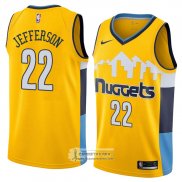 Camiseta Denver Nuggets Richard Jefferson Statement 2018 Amarill