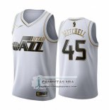 Camiseta Golden Edition Utah Jazz Donovan Mitchell 2019-20 Blanco
