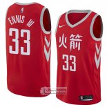 Camiseta Houston Rockets James Ennis Iii Ciudad 2018 Rojo
