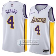 Camiseta Lakers Alex Caruso Association 2018 Blanco