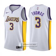 Camiseta Lakers Isaiah Thomas Association 2017-18 Blanco
