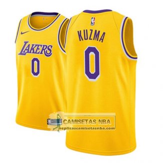 Camiseta Lakers Kyle Kuzma Icon 2018 Oro