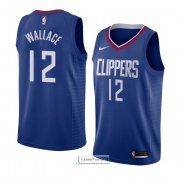 Camiseta Los Angeles Clippers Tyrone Wallace Icon 2018 Azul