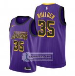 Camiseta Los Angeles Lakers Reggie Bullock Ciudad Violeta