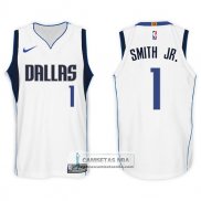 Camiseta Mavericks Dennis Smith Jr. 2017-18 Blanco