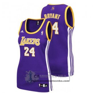 Camiseta Mujer Lakers Bryant Purpura