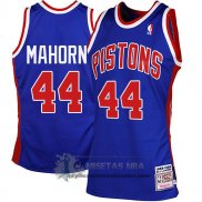 Camiseta Retro Pistons Mahorn Azul