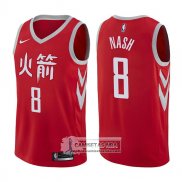 Camiseta Rockets Le'bryan Nash Ciudad 2017-18 Rojo