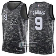Camiseta Spurs Parker Ciudad Gris