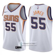 Camiseta Suns Mike James Association 2017-18 Blanco