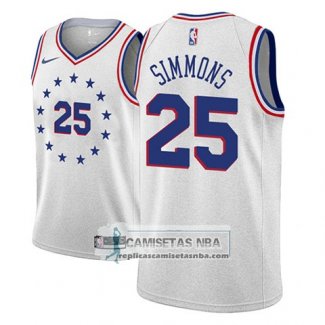 Camiseta 76ers Ben Simmons Earned 2018-19 Gris