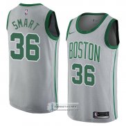 Camiseta Boston Celtics Marcus Smart Ciudad 2018 Gris