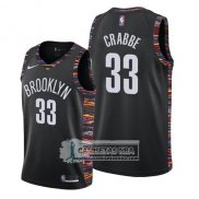 Camiseta Brooklyn Nets Allen Crabbe Ciudad 2019 Negro