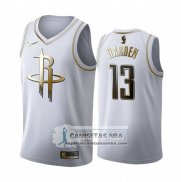 Camiseta Golden Edition Houston Rockets James Harden 2019-20 Blanco
