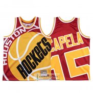 Camiseta Houston Rockets Clint Capela Mitchell & Ness Big Face Rojo