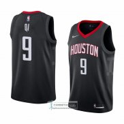 Camiseta Houston Rockets Zhou Qi Statement 2018 Negro