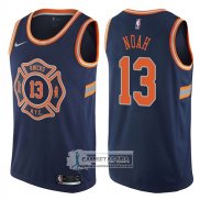 Camiseta Knicks Joakim Noah Ciudad 2017-18 Azul