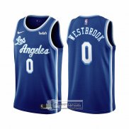 Camiseta Los Angeles Lakers Russell Westbrook NO 0 Classic 2021-2022 Azul