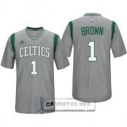 Camiseta Manga Corta Celtics Brown Gris