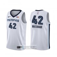 Camiseta Memphis Grizzlies Yuta Watanabe Association Blanco