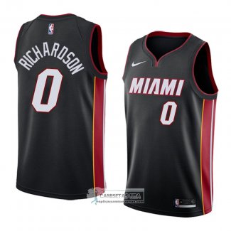 Camiseta Miami Heat Josh Richardson Icon 2018 Negro