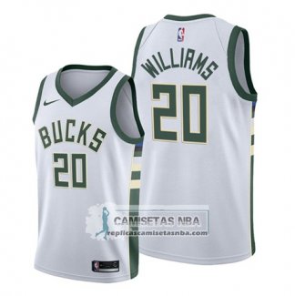 Camiseta Milwaukee Bucks Marvin Williams Association 2019-20 Blanco