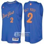 Camiseta Navidad Knicks Maurice Daly ndour 2016 Azul